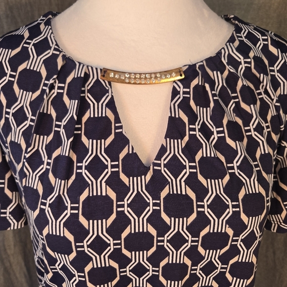 Always Indigo M Womens Blouse - Picture 2 of 7